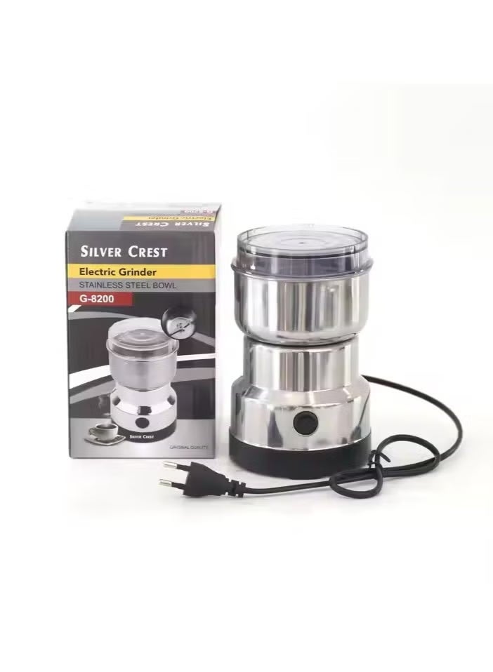 SILVER CREST Stainless Steel Multifunctional Electric Grinder – Coffee Bean Grinder & Smash Machine, Household Mixer Grinder for Spices, Nuts & Dry Ingredients - Image 2